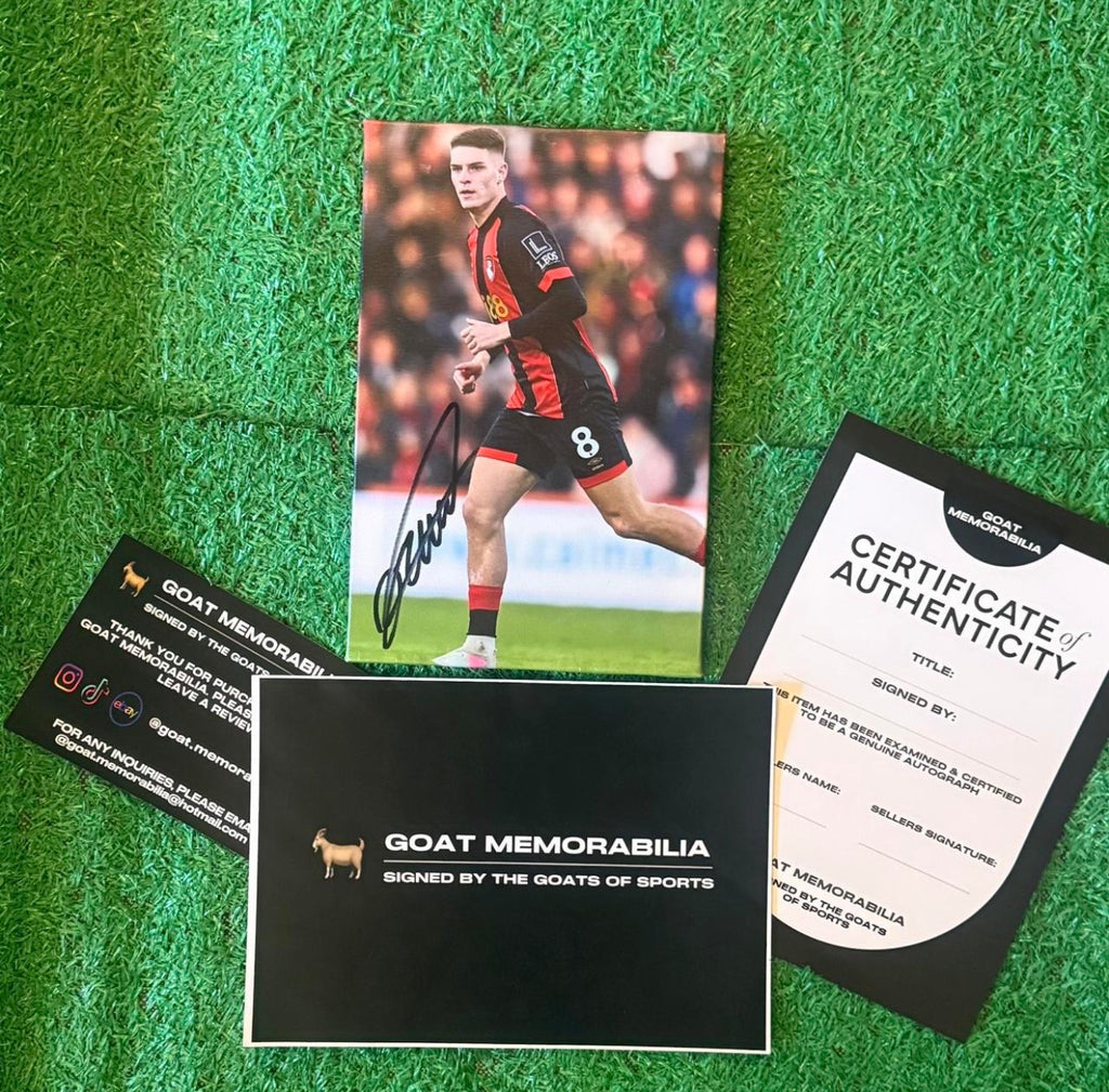 Alex Scott Signed AFC Bournemouth Canvas - Comes with Proof & COA