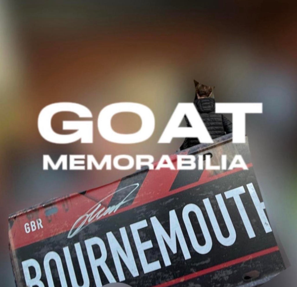 Alex Scott Signed AFC Bournemouth Street Sign - Comes with Proof & COA