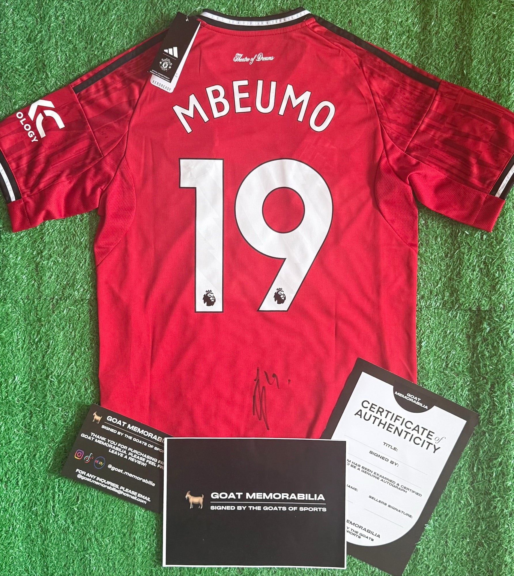 Bryan Mbeumo Signed Manchester United Shirt - Comes with Certificate of Authenticity