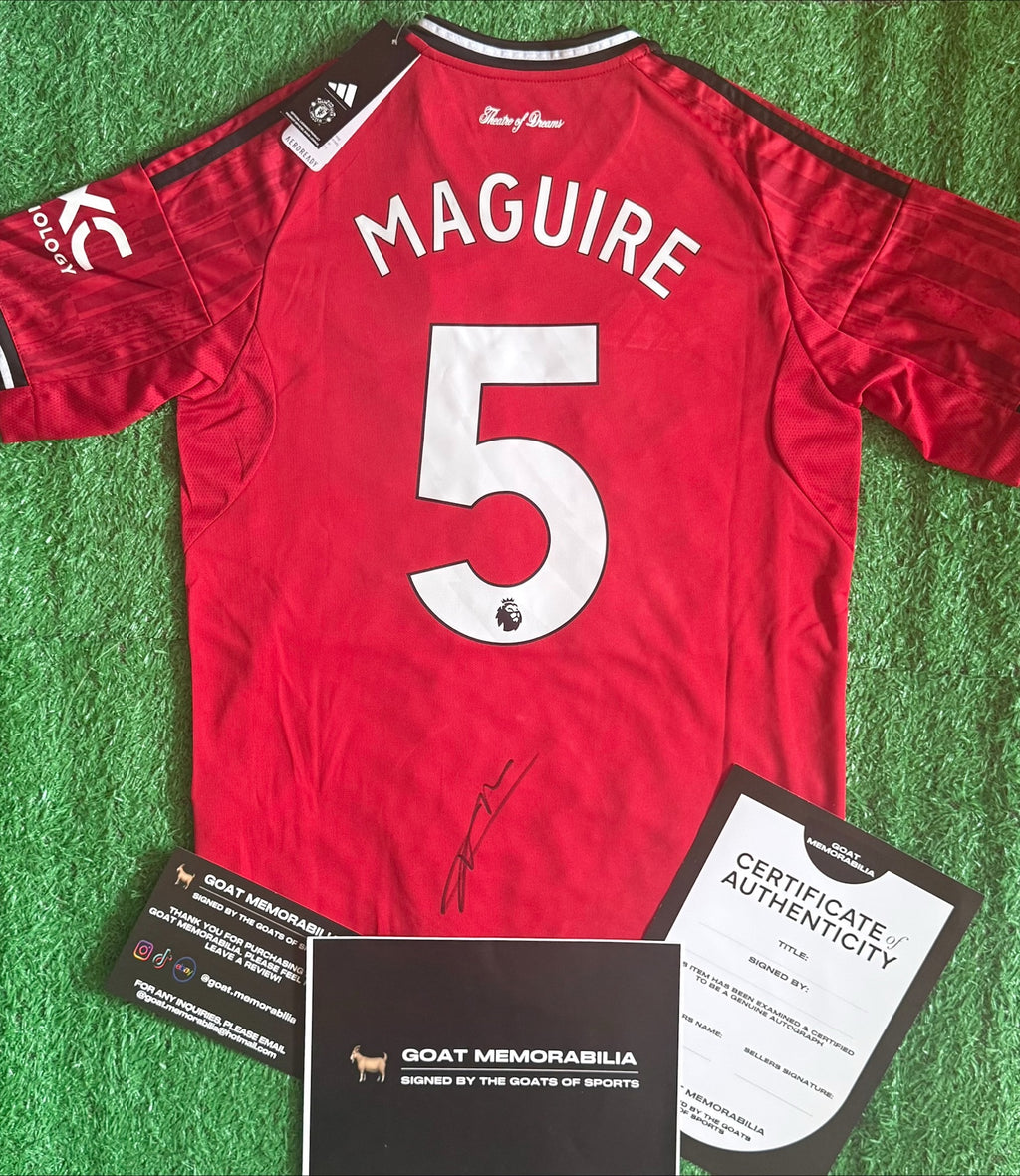 Harry Maguire Signed Manchester United Shirt - Comes with Proof & COA