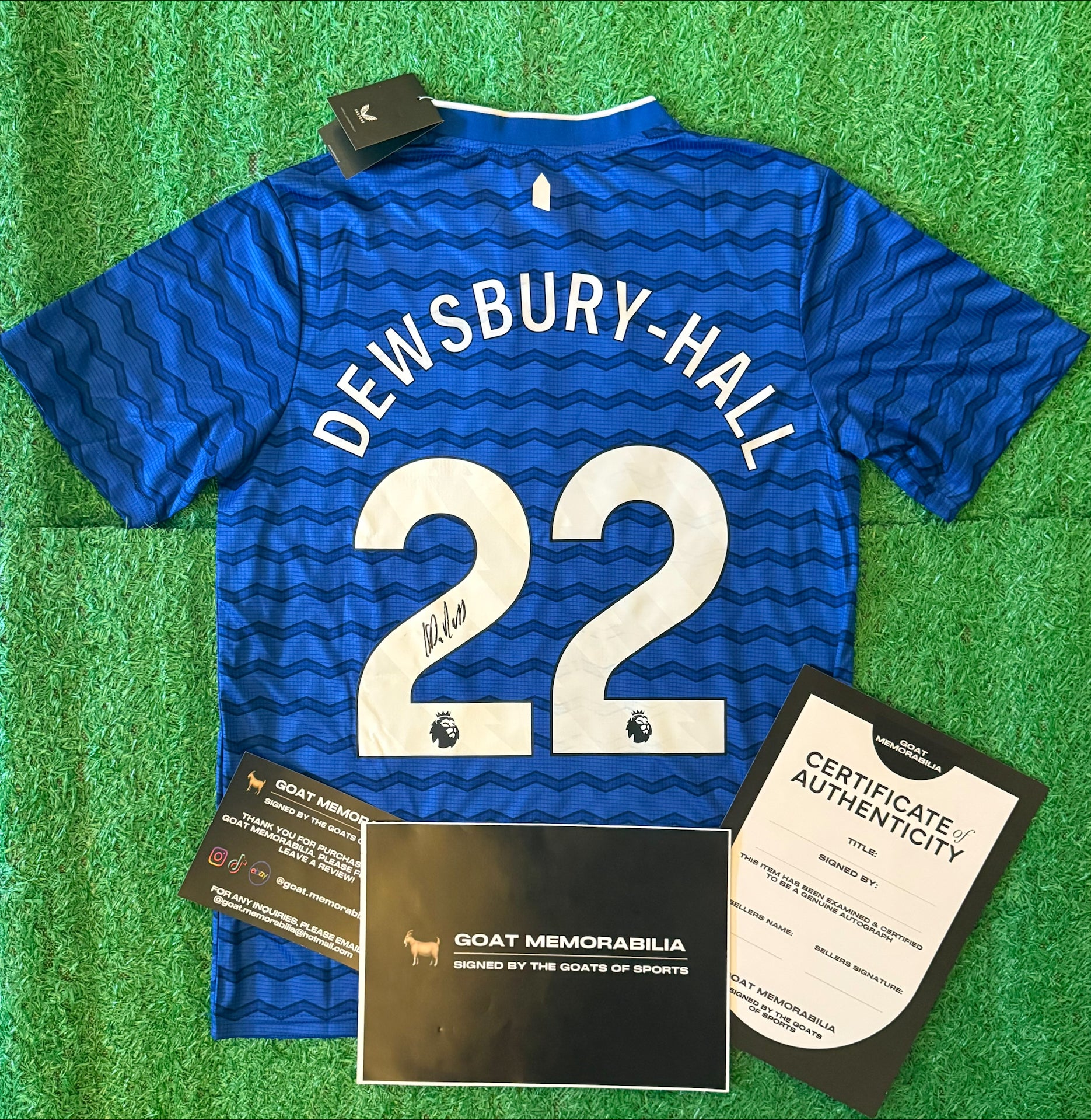 Kiernan Dewsbury-Hall Signed Everton Shirt - Comes with Proof & COA