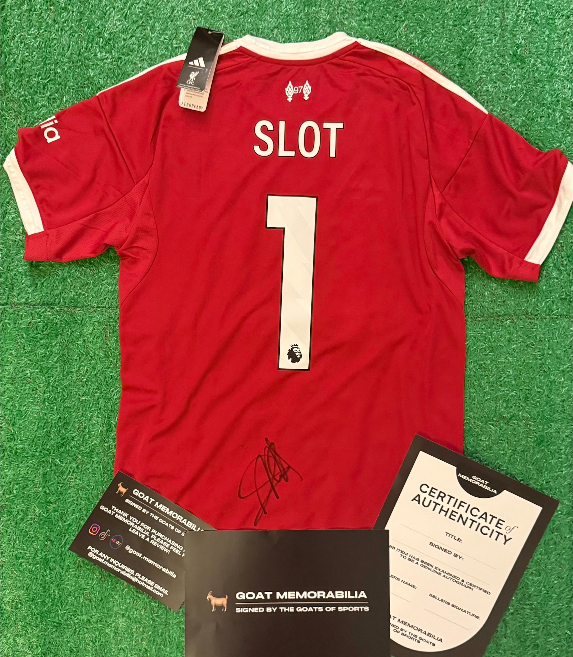 Arne Slot Signed Liverpool Shirt - Comes with Proof & COA