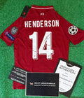 Jordan Henderson Signed Liverpool Shirt - Comes with Proof & COA Champions League Final