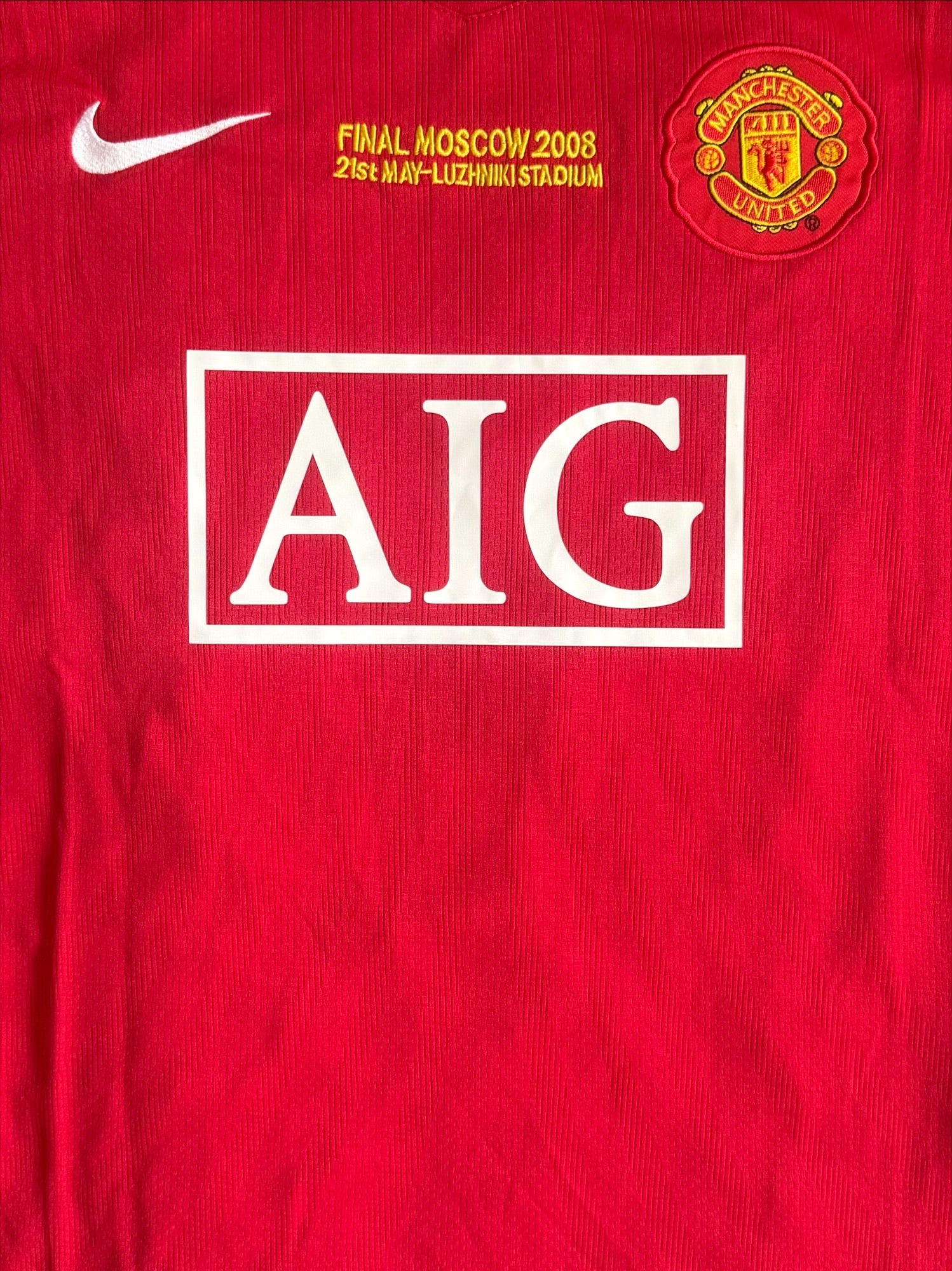 Michael Carrick Signed Manchester United Shirt - Comes with Proof & COA Champions League Final