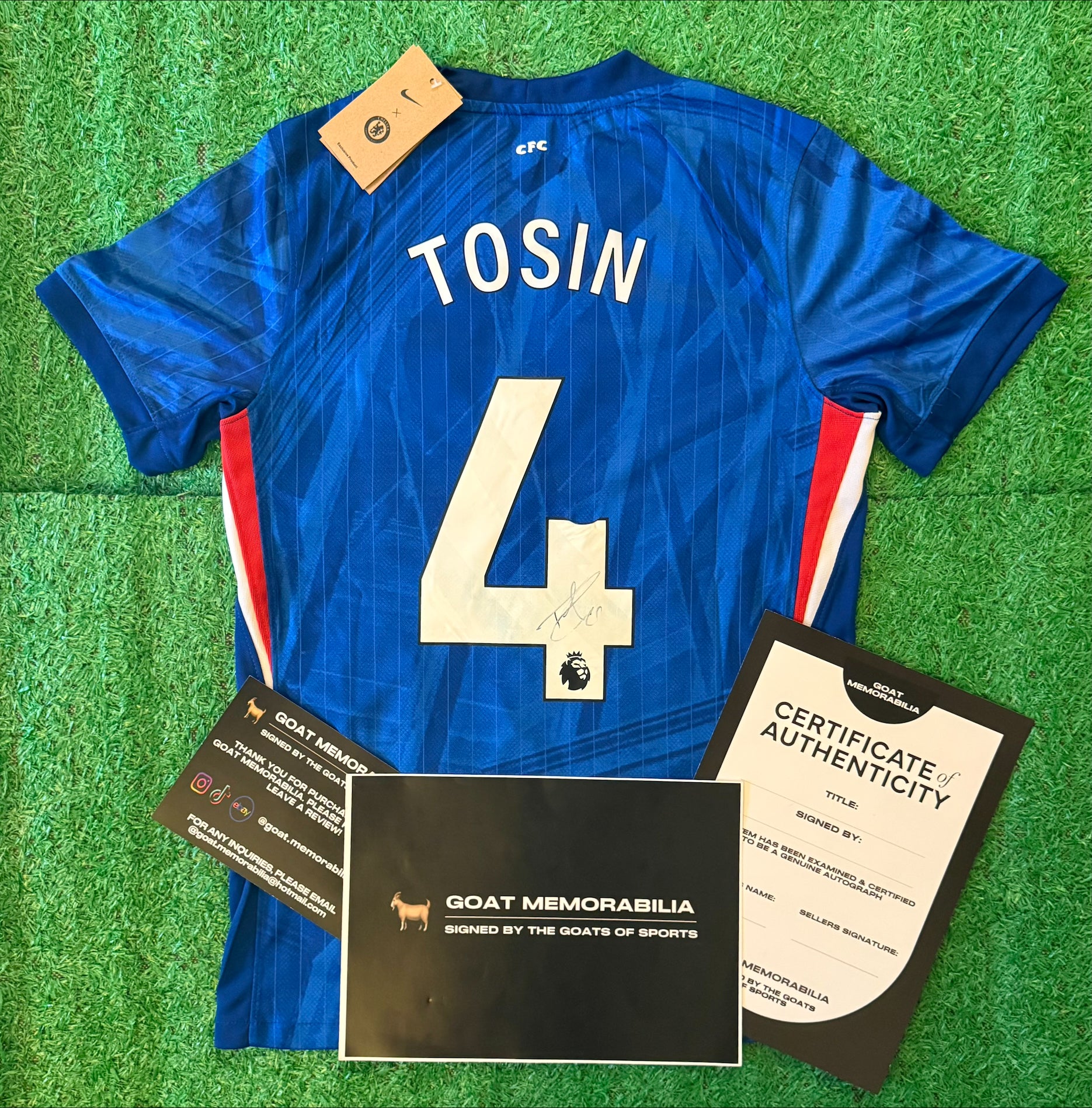 Tosin Adarabioyo Signed Chelsea Shirt - Comes with Proof & COA