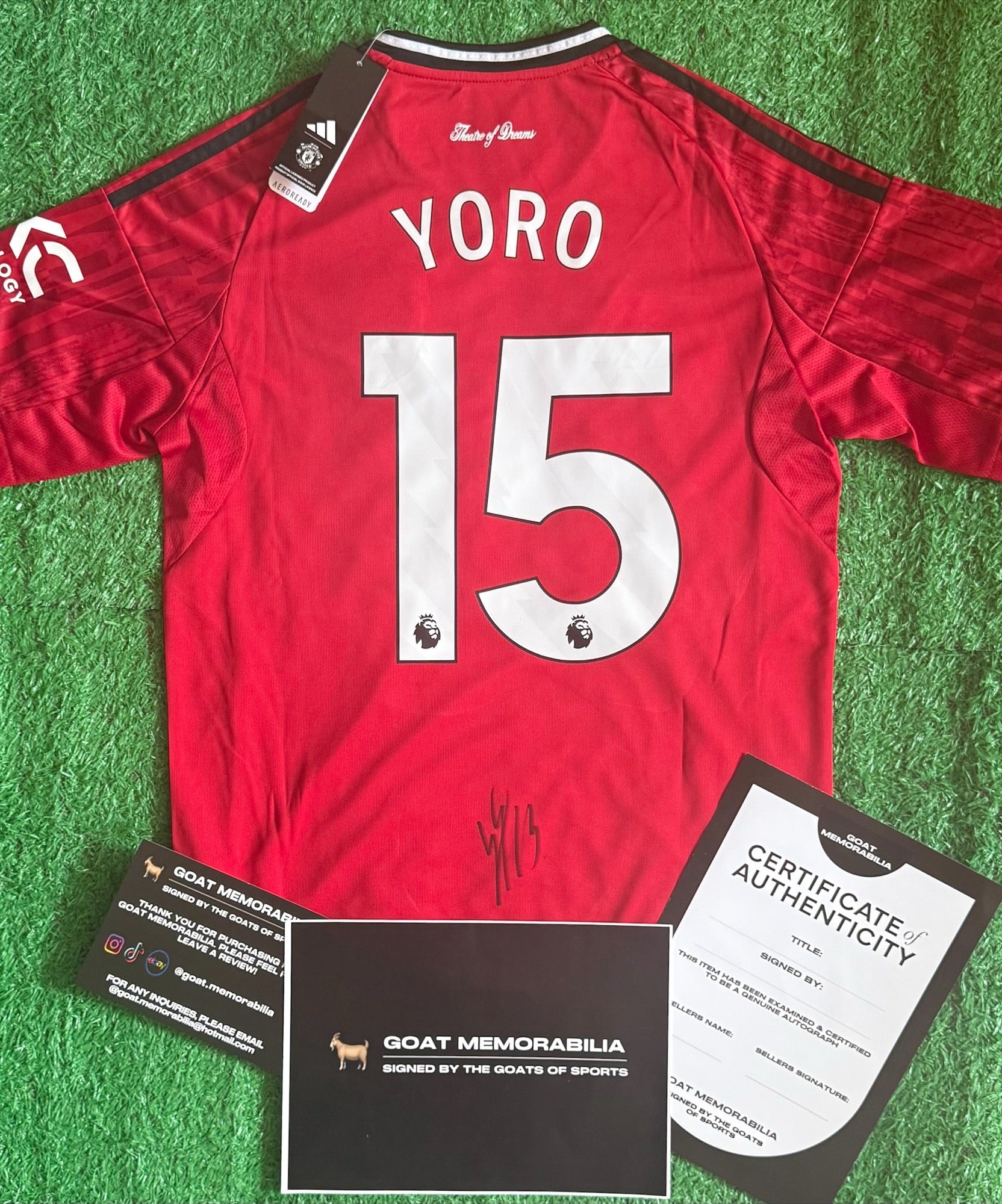 Leny Yoro Signed AFC Bournemouth Shirt - Comes with Certificate Of Authenticity