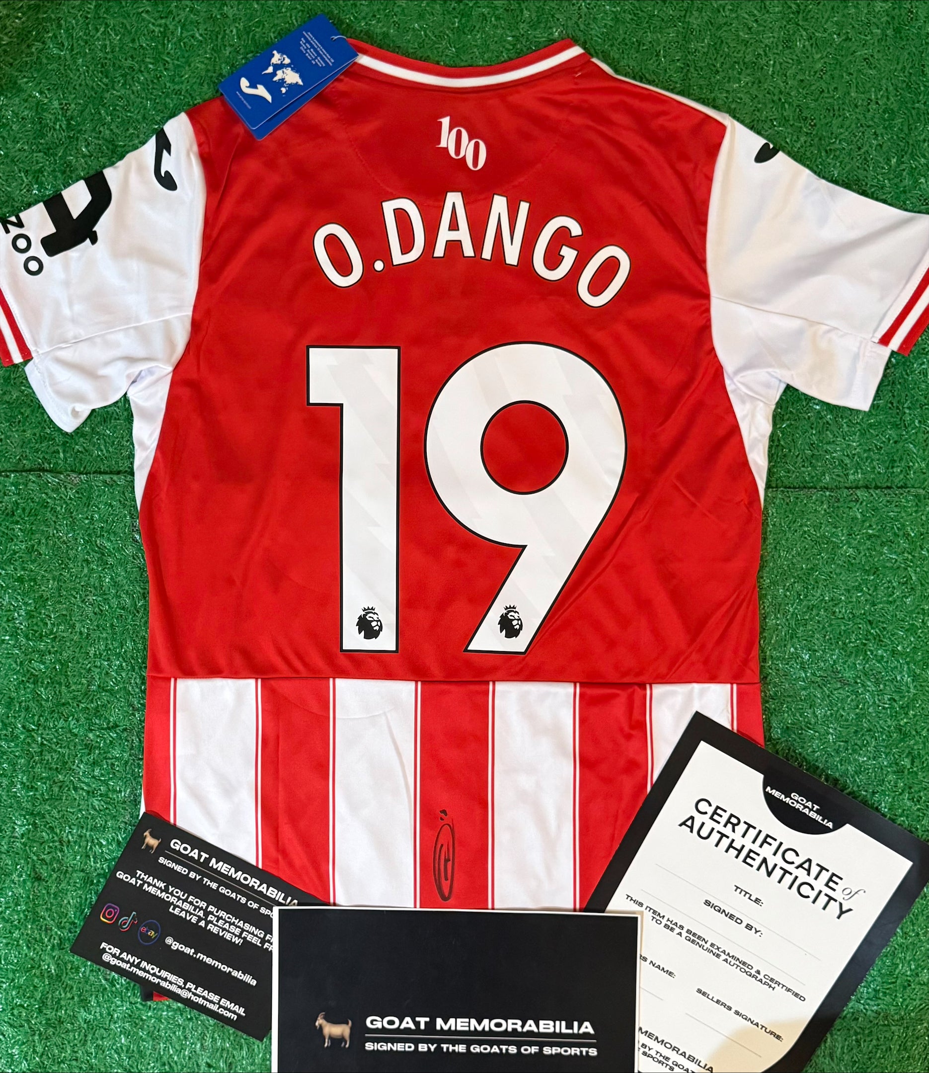 Dango Ouattara Signed Brentford Shirt - Comes with Proof & COA