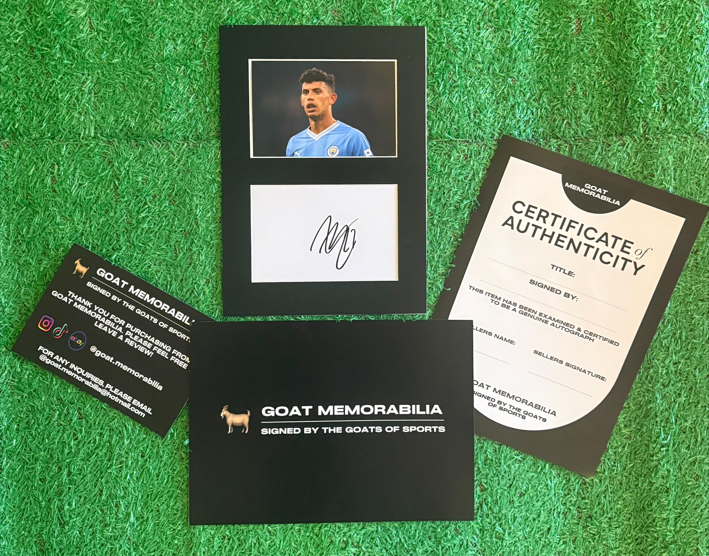 Matheus Nunes Signed Manchester City Mount - Comes with Proof & COA