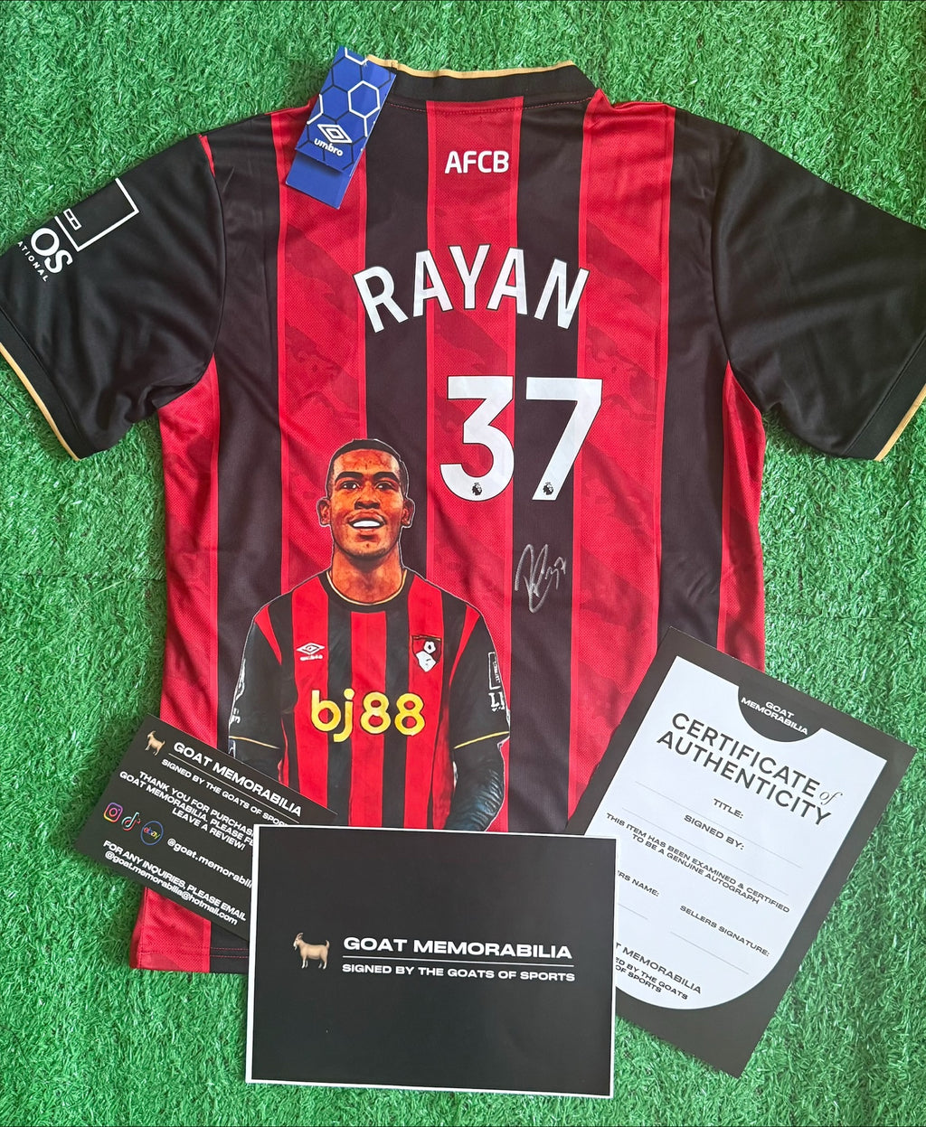 Rayan Signed AFC Bournemouth Shirt - Comes with Proof & COA